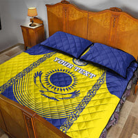 Custom Kazakhstan Football Quilt Bed Set Go The Hawks - Wonder Print Shop
