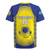 Custom Kazakhstan Football Rugby Jersey Go The Hawks - Wonder Print Shop