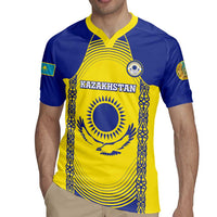Custom Kazakhstan Football Rugby Jersey Go The Hawks - Wonder Print Shop