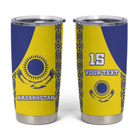 Custom Kazakhstan Football Tumbler Cup Go The Hawks - Wonder Print Shop