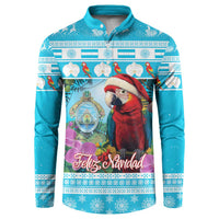 Honduras Christmas Button Sweatshirt Scarlet Macaw With Feliz Navidad - Wonder Print Shop