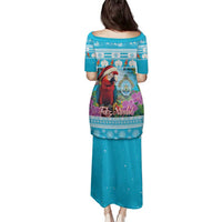 Honduras Christmas Family Matching Puletasi and Hawaiian Shirt Scarlet Macaw With Feliz Navidad - Wonder Print Shop