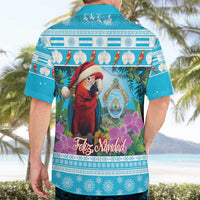 Honduras Christmas Hawaiian Shirt Scarlet Macaw With Feliz Navidad - Wonder Print Shop
