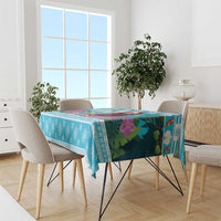 Honduras Christmas Tablecloth Scarlet Macaw With Feliz Navidad - Wonder Print Shop