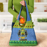 Gabon Christmas Grocery Bag Coat Of Arm Joyeux Noel