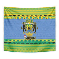 Gabon Christmas Tapestry Coat Of Arms Joyeux Noel - Wonder Print Shop