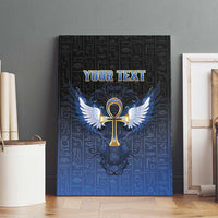 Personalised Egyptian Ankh Canvas Wall Art Egypt Hieroglyphs Pattern