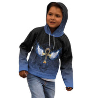 Personalised Egyptian Ankh Kid Hoodie Egypt Hieroglyphs Pattern
