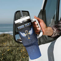 Personalised Egyptian Ankh Tumbler With Handle Egypt Hieroglyphs Pattern