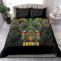 Egypt Anubis Bedding Set Golden Ancient Egypt Pattern