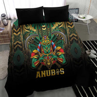 Egypt Anubis Bedding Set Golden Ancient Egypt Pattern