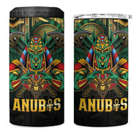Egypt Anubis 4 in 1 Can Cooler Tumbler Golden Ancient Egypt Pattern
