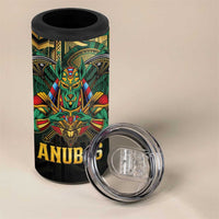 Egypt Anubis 4 in 1 Can Cooler Tumbler Golden Ancient Egypt Pattern