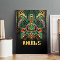 Egypt Anubis Canvas Wall Art Golden Ancient Egypt Pattern