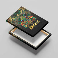 Egypt Anubis Canvas Wall Art Golden Ancient Egypt Pattern