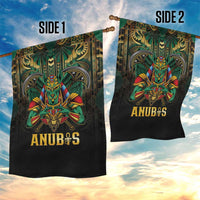Egypt Anubis Garden Flag Golden Ancient Egypt Pattern