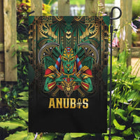 Egypt Anubis Garden Flag Golden Ancient Egypt Pattern