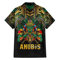 Egypt Anubis Hawaiian Shirt Golden Ancient Egypt Pattern