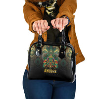 Egypt Anubis Shoulder Handbag Golden Ancient Egypt Pattern