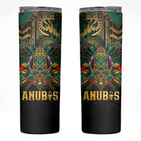 Egypt Anubis Skinny Tumbler Golden Ancient Egypt Pattern