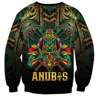 Egypt Anubis Sweatshirt Golden Ancient Egypt Pattern