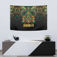 Egypt Anubis Tapestry Golden Ancient Egypt Pattern