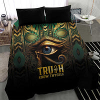 Egypt Eye of Horus Bedding Set Truth Know Thyself