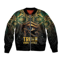 Egypt Eye of Horus Bomber Jacket Truth Know Thyself
