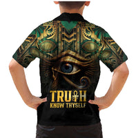 Egypt Eye of Horus Family Matching Mermaid Dress and Hawaiian Shirt Truth Know Thyself