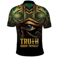 Egypt Eye of Horus Polo Shirt Truth Know Thyself