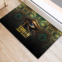 Egypt Eye of Horus Rubber Doormat Truth Know Thyself