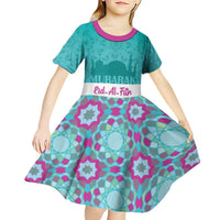 Personalised Eid Mubarak Kid Short Sleeve Dress Eid al-Fitr