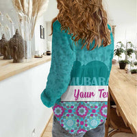 Personalised Eid Mubarak Women Casual Shirt Eid al-Fitr