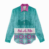Personalised Eid Mubarak Women Casual Shirt Eid al-Fitr