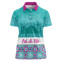 Personalised Eid Mubarak Women Polo Shirt Eid al-Fitr