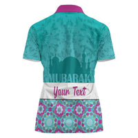 Personalised Eid Mubarak Women Polo Shirt Eid al-Fitr