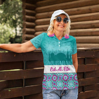 Personalised Eid Mubarak Women Polo Shirt Eid al-Fitr