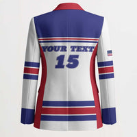 Custom USA Ice Hockey Blazer Old Glory On Ice