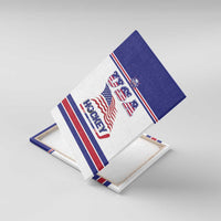 USA Ice Hockey Canvas Wall Art Old Glory On Ice
