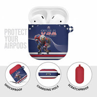 USA Ice Hockey AirPods Case Eagle Mascot