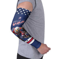 Custom USA Ice Hockey Arm Sleeves Eagle Mascot