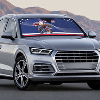 USA Ice Hockey Auto Sun Shade Eagle Mascot