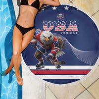 USA Ice Hockey Beach Blanket Eagle Mascot