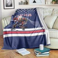 USA Ice Hockey Blanket Eagle Mascot
