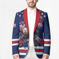 Custom USA Ice Hockey Blazer Eagle Mascot