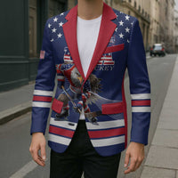 Custom USA Ice Hockey Blazer Eagle Mascot