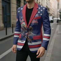 Custom USA Ice Hockey Blazer Eagle Mascot