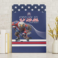 USA Ice Hockey Canvas Wall Art Eagle Mascot