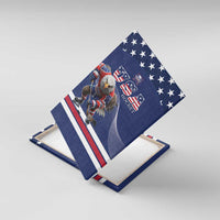 USA Ice Hockey Canvas Wall Art Eagle Mascot