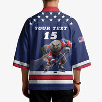 Custom USA Ice Hockey Kimono Eagle Mascot